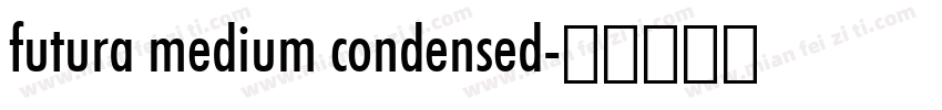 futura medium condensed字体转换